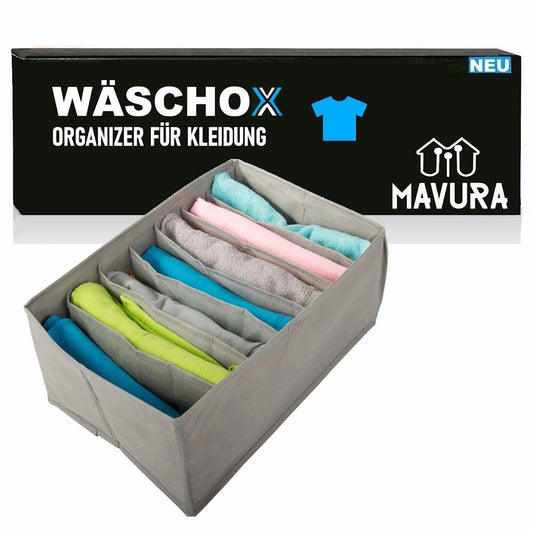 WÄSCHOX Aufbewahrungsbox Schrank Schubladen Organizer Stoffbox Faltbox Wäsche