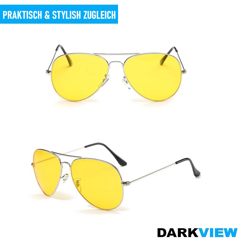 DARKVIEW Nachtsichtbrille Nachtfahrbrille Auto Kontrastbrille Autofahrerbrille