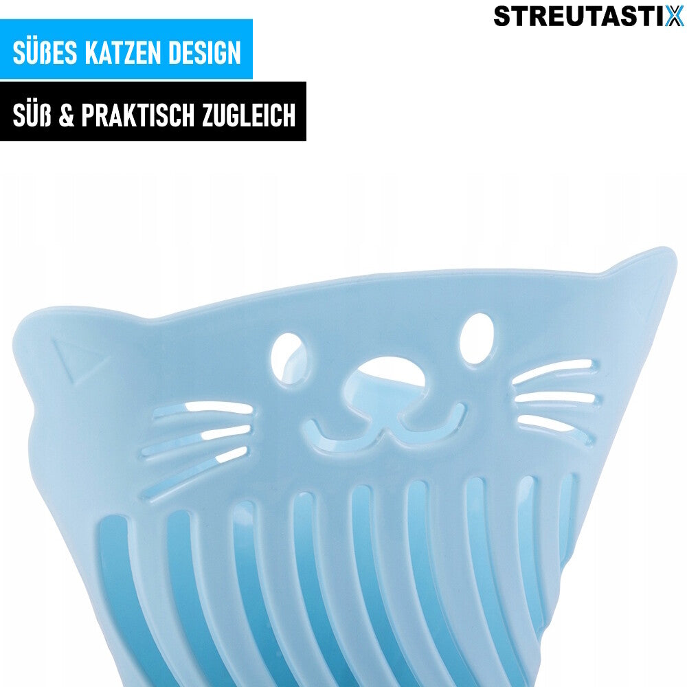 STREUTASTIX Streuschaufel Katzenstreuschaufel Kotschaufel Streulöffel