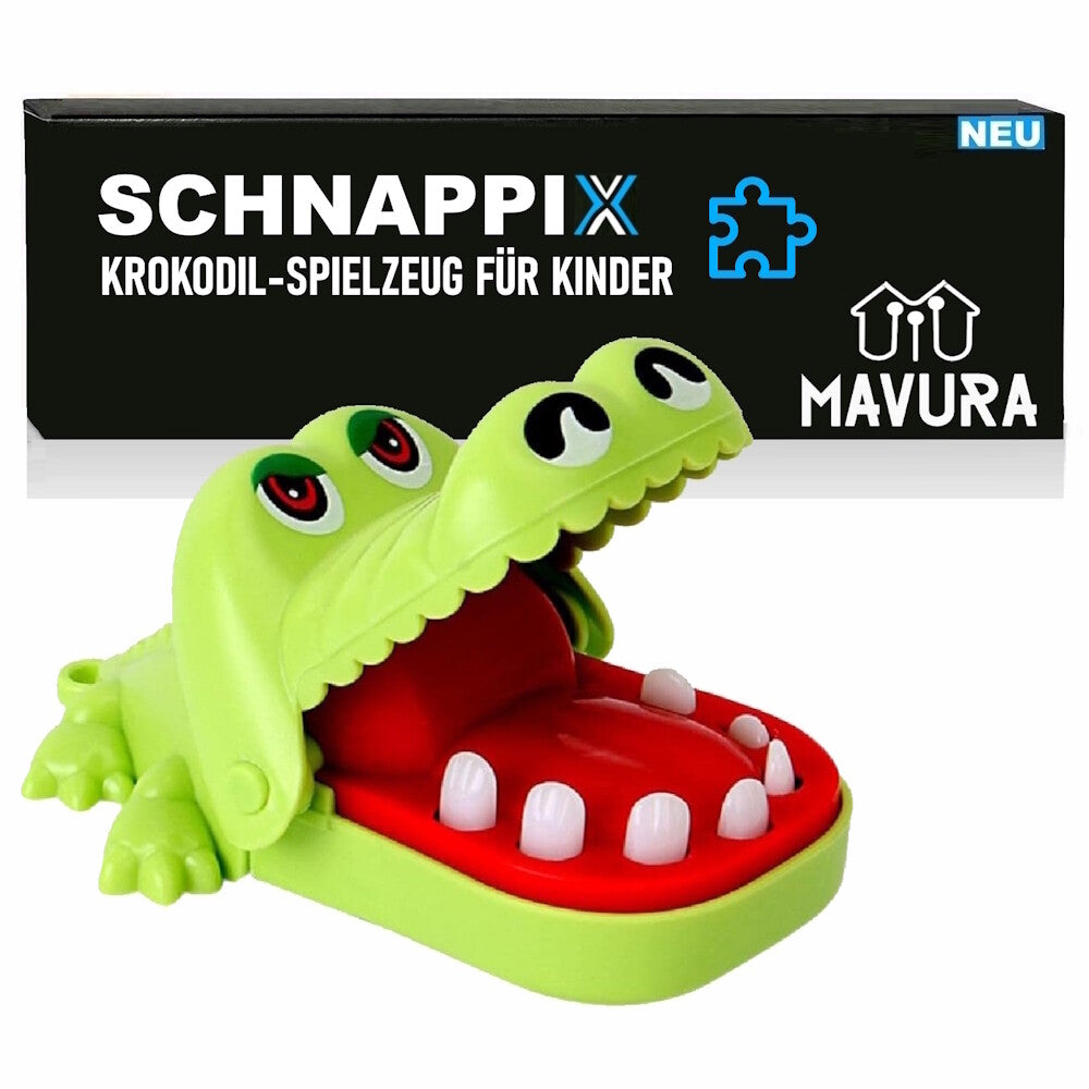 SCHNAPPIX Krokodil Schnapp Spiel Zähne Zahnarzt Spielzeug Action