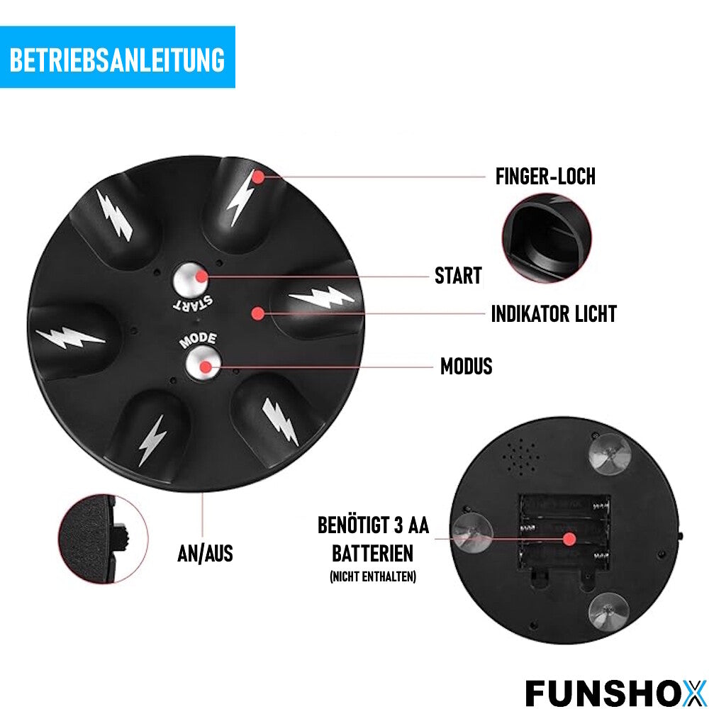 FUNSHOX Elektroschock Lügendetektor Finger Spiele oder Lüge Party Spiele