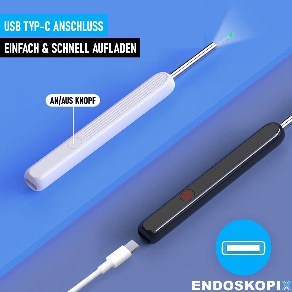 ENDOSKOPIX Elektrischer Ohrenreiniger Kamera Ohr Reinigung Ohrenschmalz
