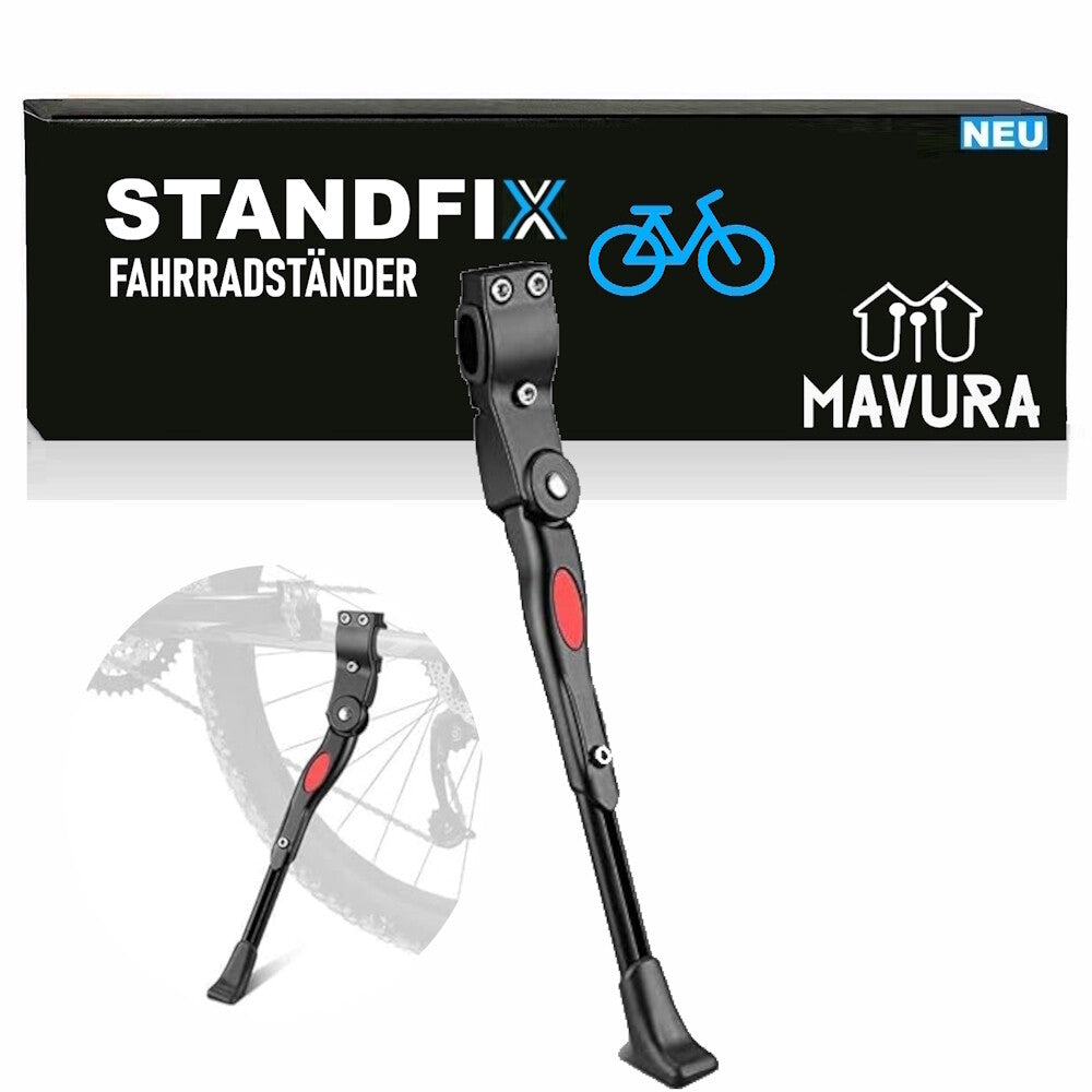 STANDFIX Fahrradständer Seitenständer Fahrrad Hinterbau-Ständer Verstellbar