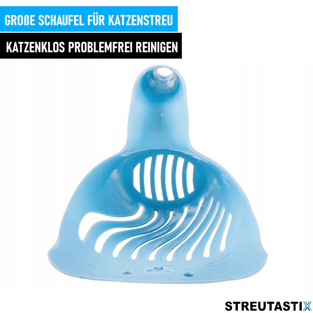 STREUTASTIX Streuschaufel Katzenstreuschaufel Kotschaufel Streulöffel