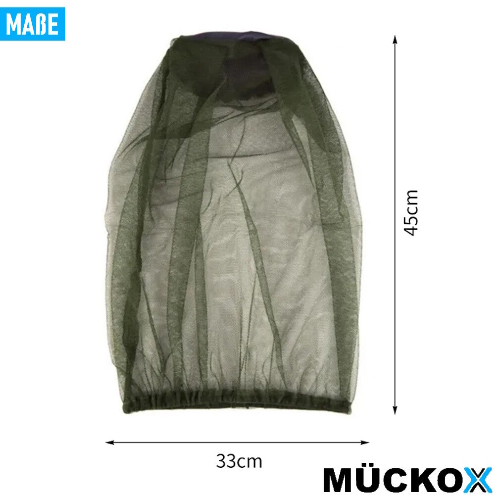 MÜCKOX Kopfnetz Mückennetz Mückenschutzhaube Moskitonetz Mückenschleier [2er]