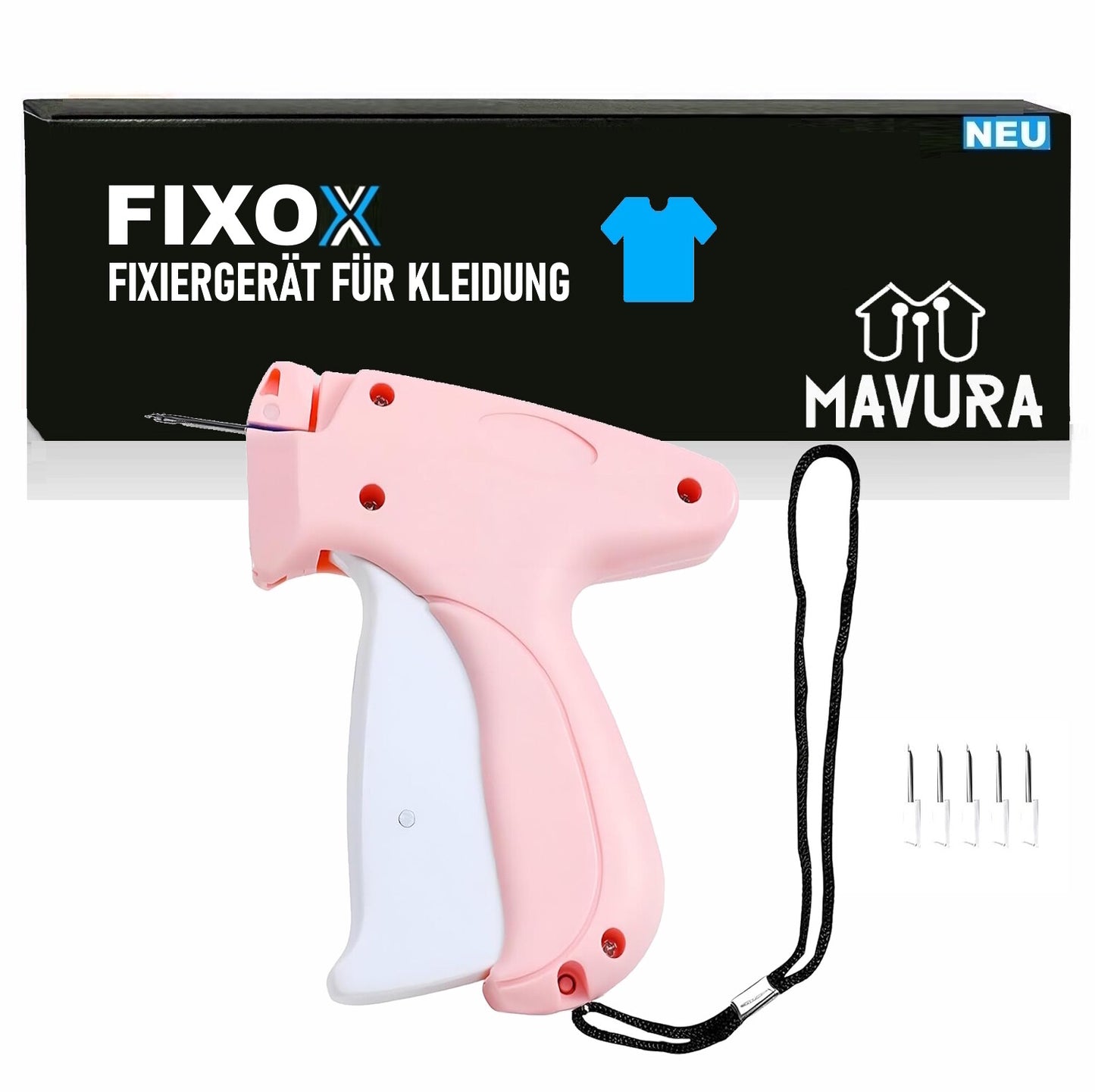 FIXOX Freiarm-Nähmaschine Schnelles Fixiergerät Kleidung Mini Stichsäumpistole