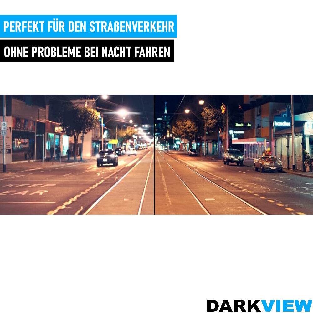 DARKVIEW Nachtsichtbrille Nachtfahrbrille Auto Kontrastbrille Autofahrerbrille