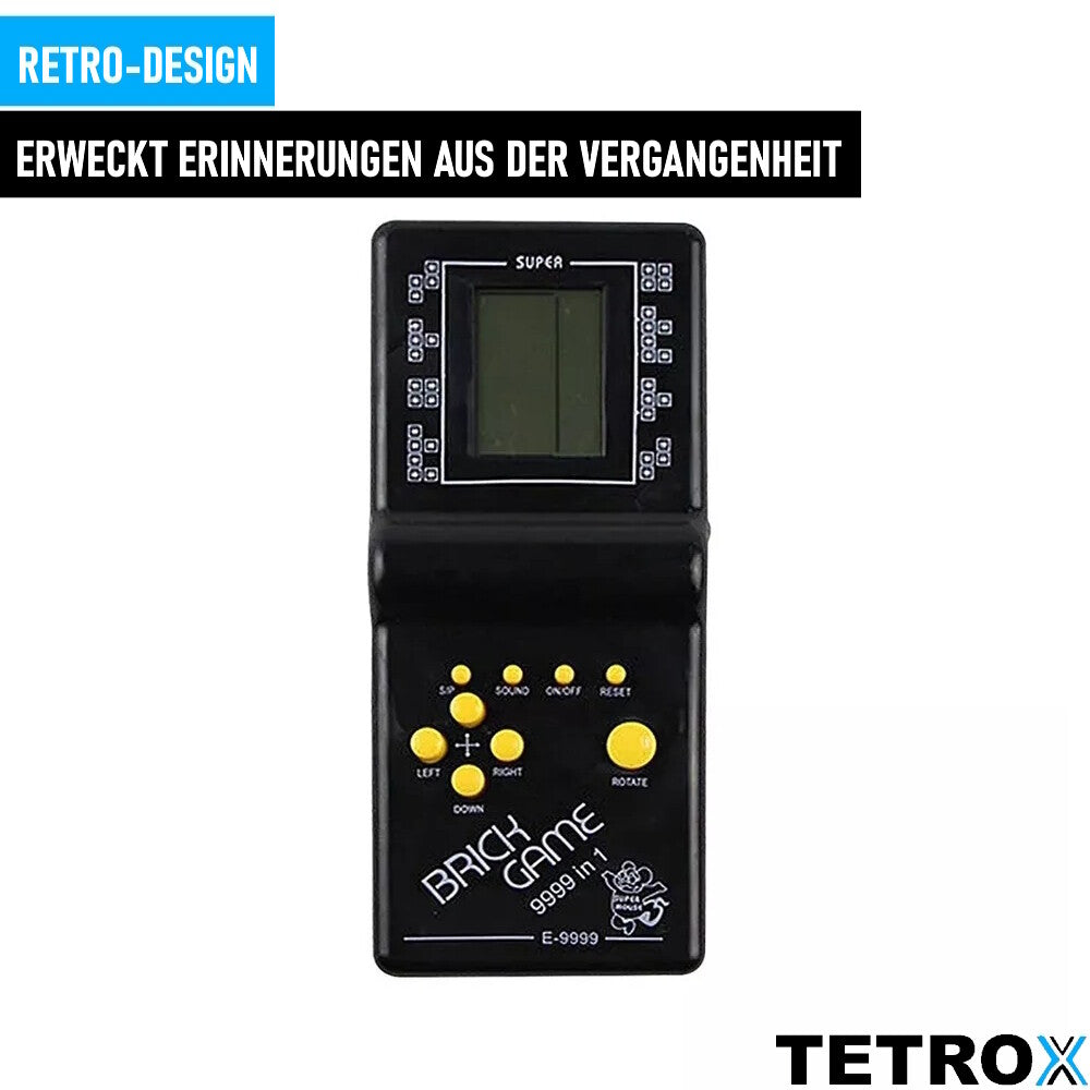 TETROX Retro Handheld Videospielkonsole Game eingebaute klassische Spiele