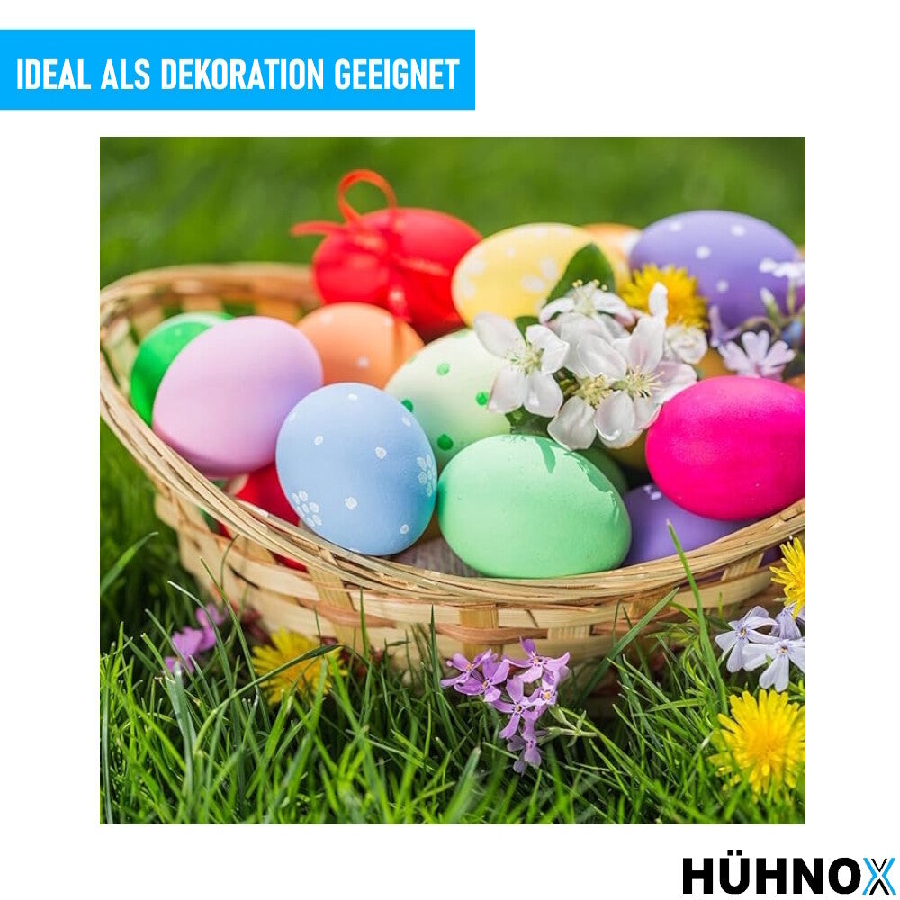 HÜHNOX Hölzerne Hühnereier Handwerk Rohlinge für Ostern Dekor 5 Stk Bruthilfe