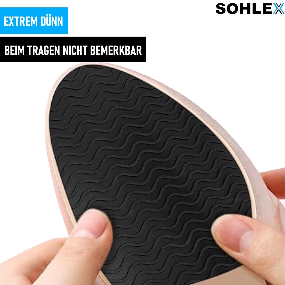 SOHLEX Schuhsohlen Reparatur Set selbstklebend rutschfest DIY Gummisohlen 2er