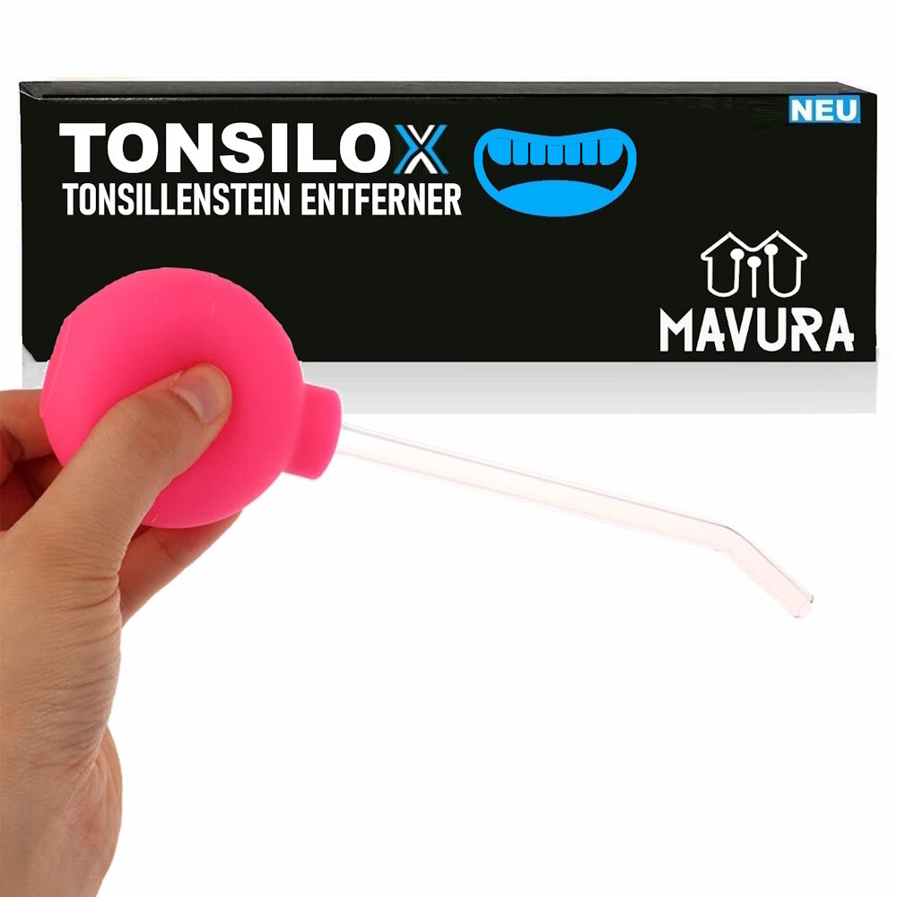 TONSIFIX Tonsillensteinentferner Mandelstein Entferner Mandelsauger Schröpfglas