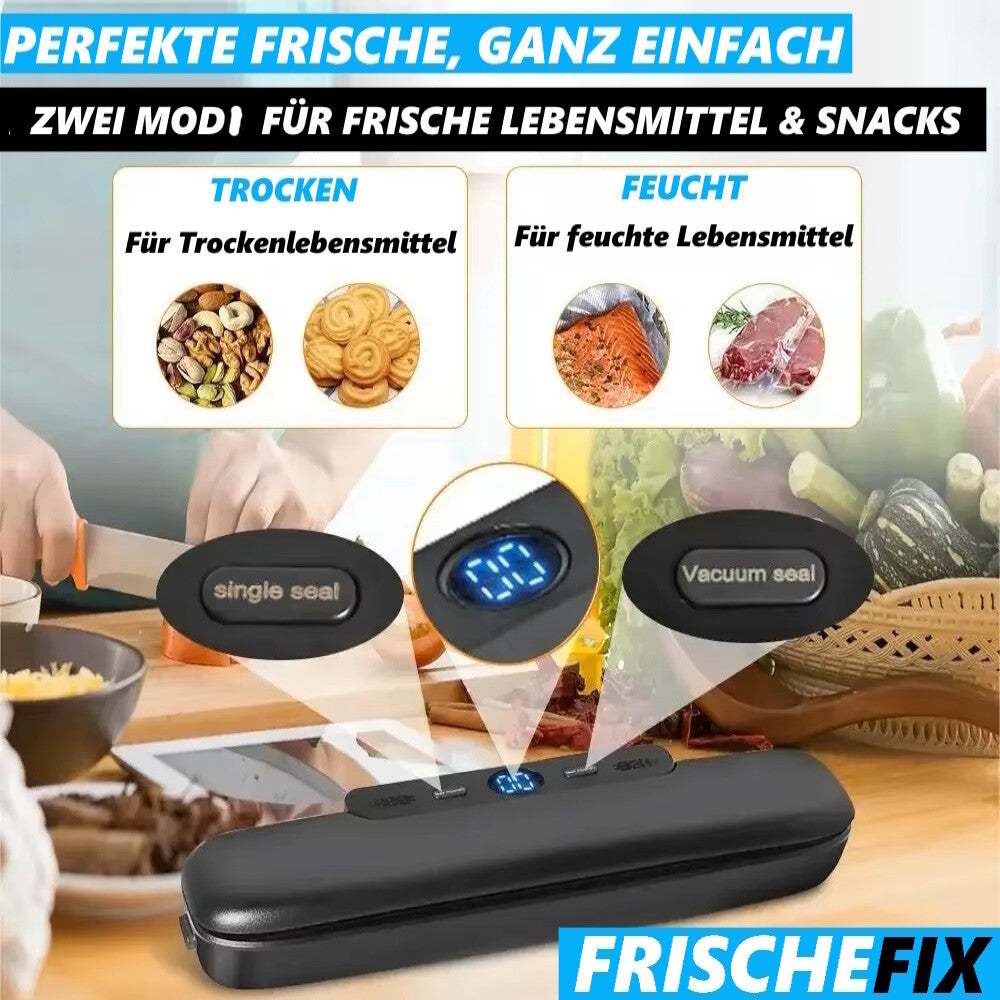 FRISCHEFIX Vakuumiergerät Vakuumierer Folienschweißgerät 2 Modi Vakuummaschine