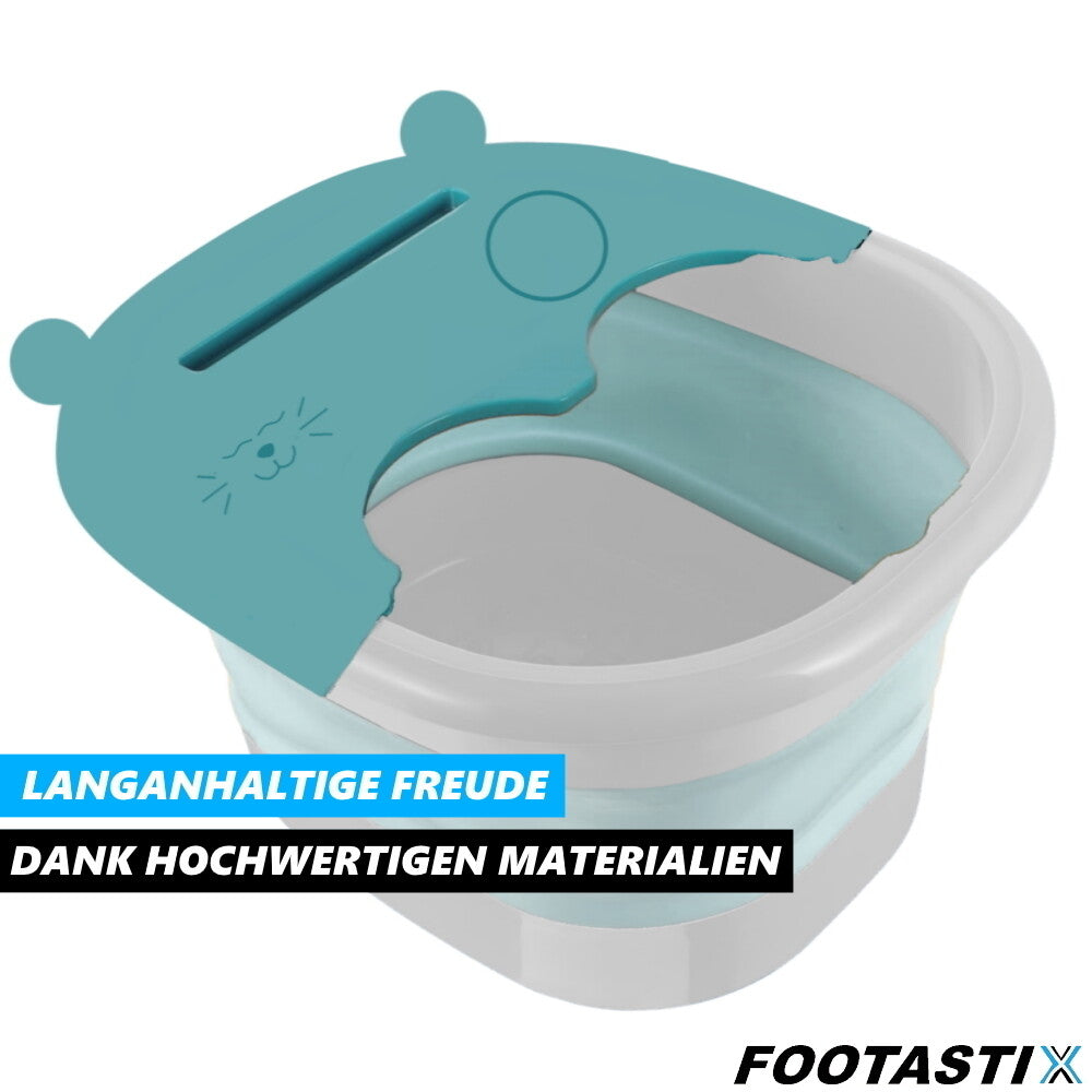 FOOTASTIX Fußmassagebad Fußwanne Fussbad Fußbadewanne Fußmassageschale faltbar
