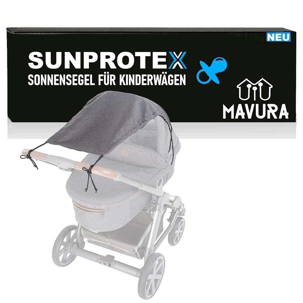 SUNPROTEX Sonnensegel Kinderwagen Buggy Sonnenschutz Sonnenverdeck Universal