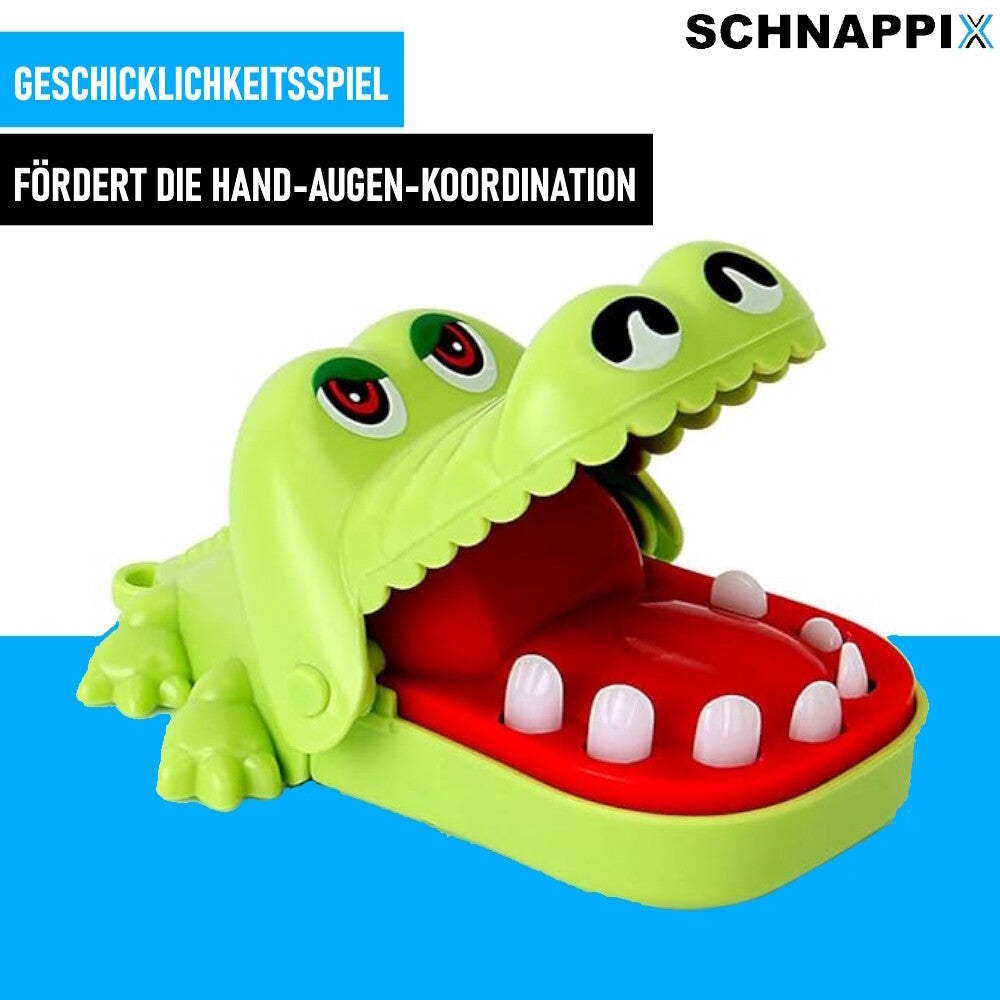 SCHNAPPIX Krokodil Schnapp Spiel Zähne Zahnarzt Spielzeug Action