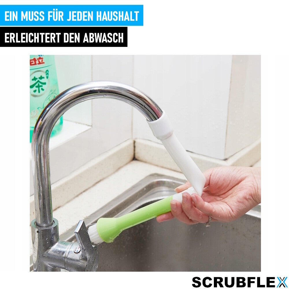 SCRUBFLEX Wasserhahnverlängerung mit Bürste Effiziente Reinigung Aufsatz