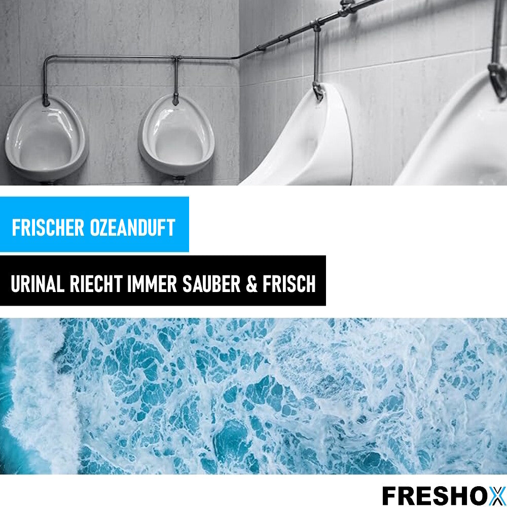 FRESHOX 5 Stk Duft-Urinalsieb Urinaleinlage Pissoirsieb Lufterfrischer 30 Tage