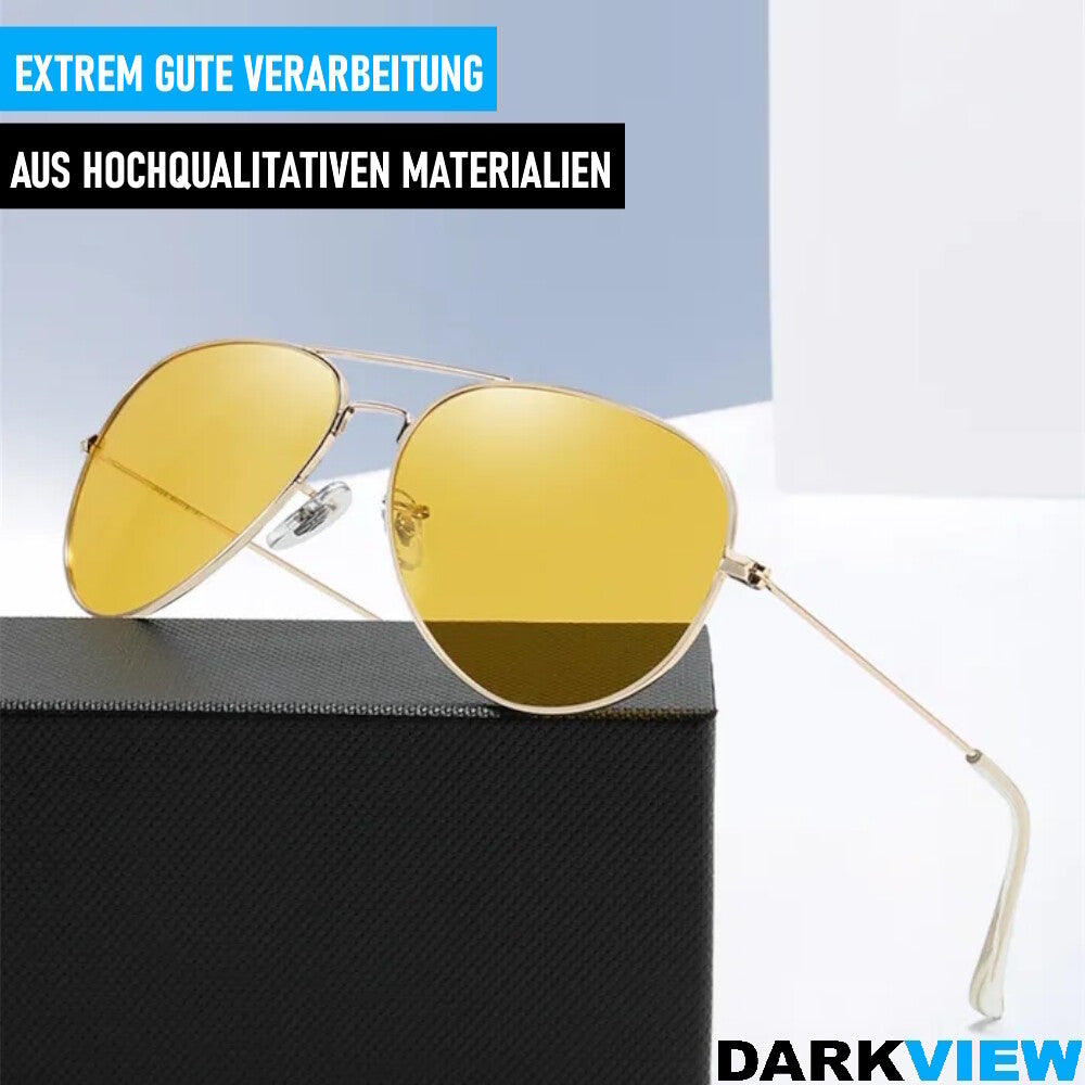 DARKVIEW Nachtsichtbrille Nachtfahrbrille Auto Kontrastbrille Autofahrerbrille