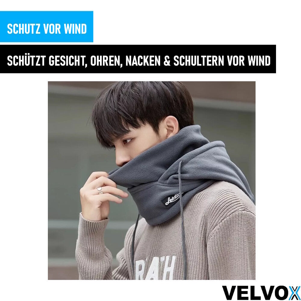 VELVOX Velvet Sturmhaube Schwarz Gesichtshaube Kapuze Warm Windfest