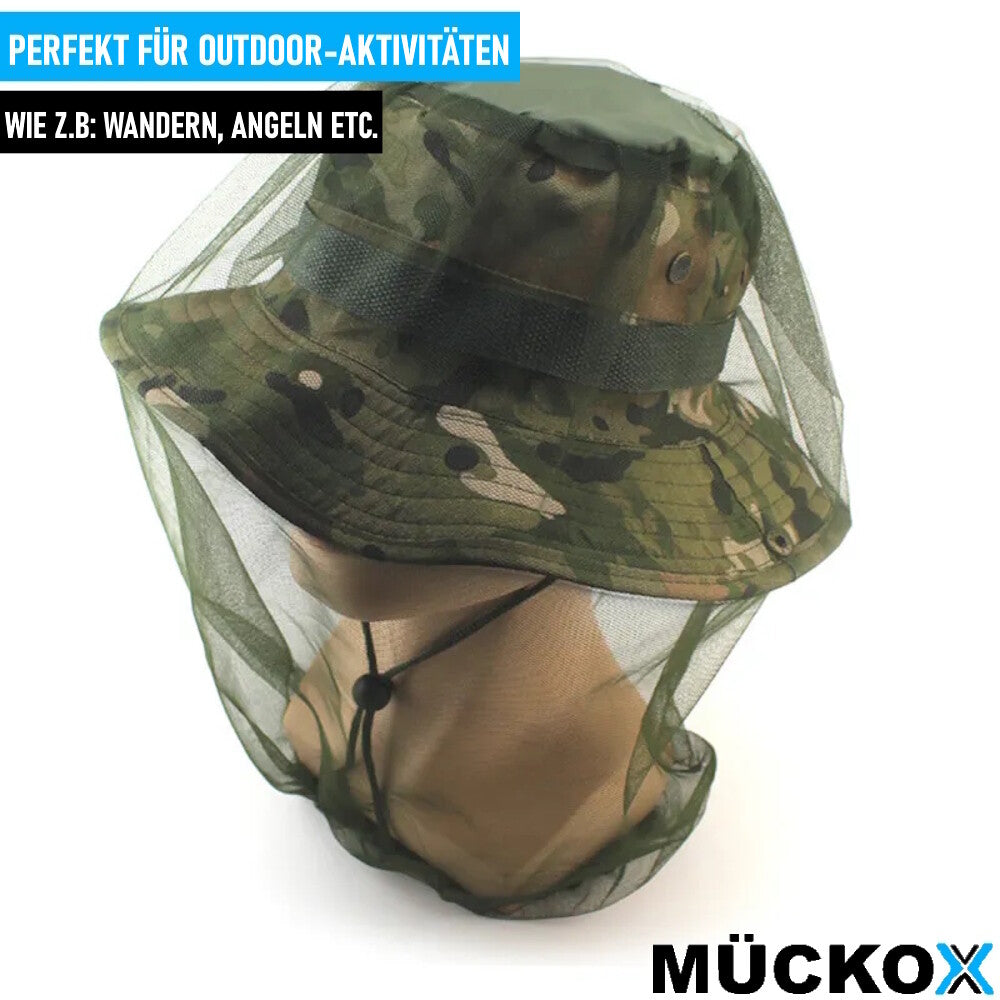 MÜCKOX Kopfnetz Mückennetz Mückenschutzhaube Moskitonetz Mückenschleier [2er]