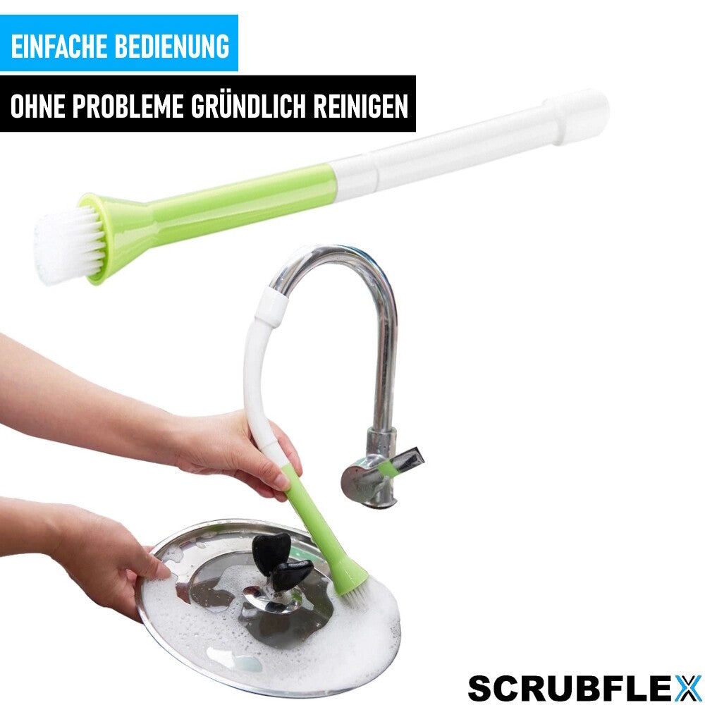 SCRUBFLEX Wasserhahnverlängerung mit Bürste Effiziente Reinigung Aufsatz