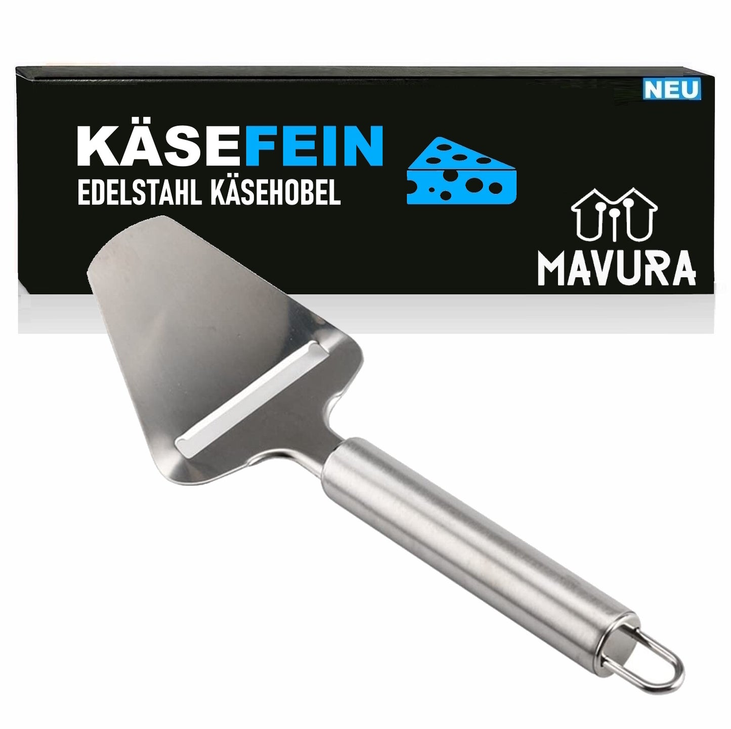KÄSEFEIN Edelstahl Käsehobel Käseschneider Käsemesser Käseschaber Käsereibe