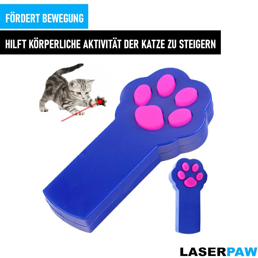 LASERPAW Laserpointer Rot Katzenspielzeug Pfoten Design Laser Spiel Haustier