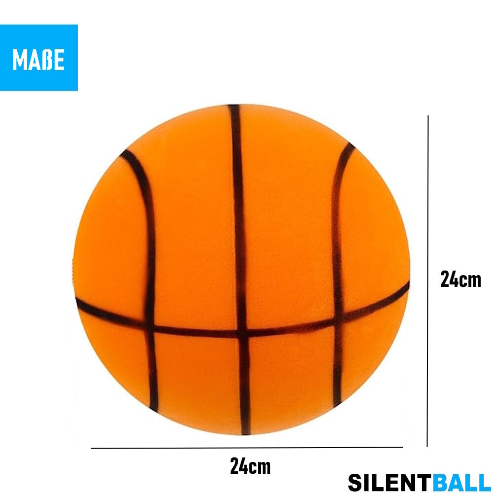 SILENTBALL Silent Basketball Leiser Indoor-Trainingsball Unbeschichtet