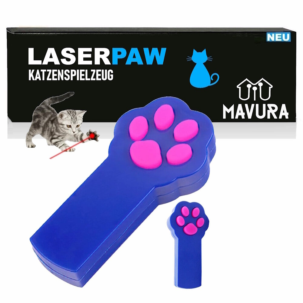 LASERPAW Laserpointer Rot Katzenspielzeug Pfoten Design Laser Spiel Haustier