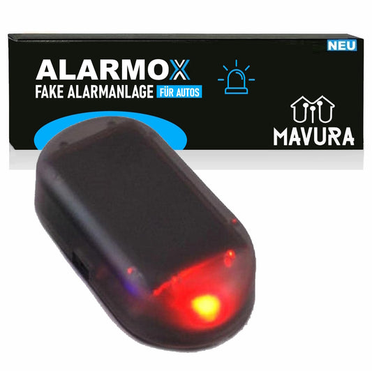 ALARMOX Dummy Alarmanlage LED Solar Diebstahlsicherung Warnleuchte Attrappe