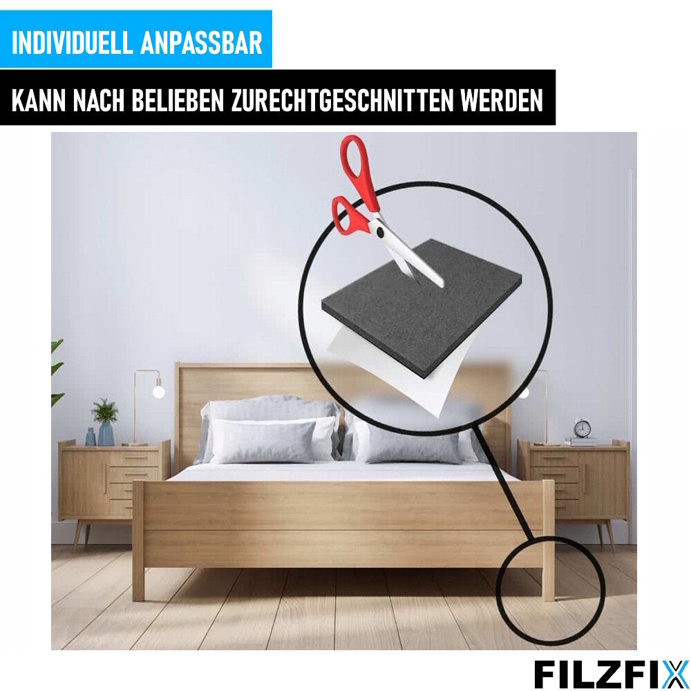 FILZFIX Filzgleiter schwarz 133 Stk Möbelgleiter Stuhlgleiter selbstklebend