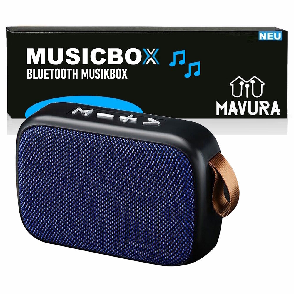 MUSICBOX Bluetooth Lautsprecher Musikbox Kabellos Sound Bass Hi-Res Stereo MP3