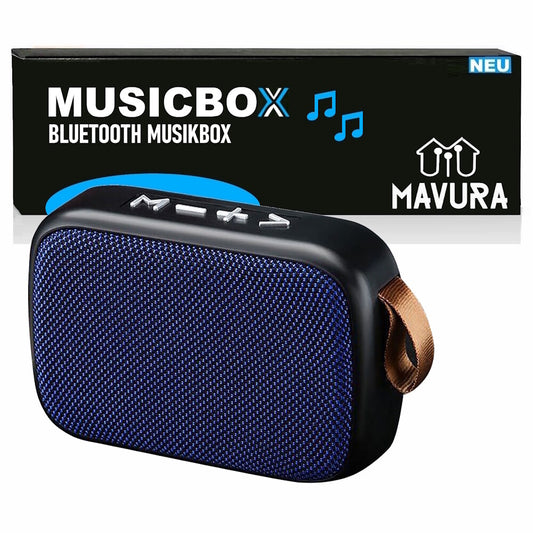 MUSICBOX Bluetooth Lautsprecher Musikbox Kabellos Sound Bass Hi-Res Stereo MP3