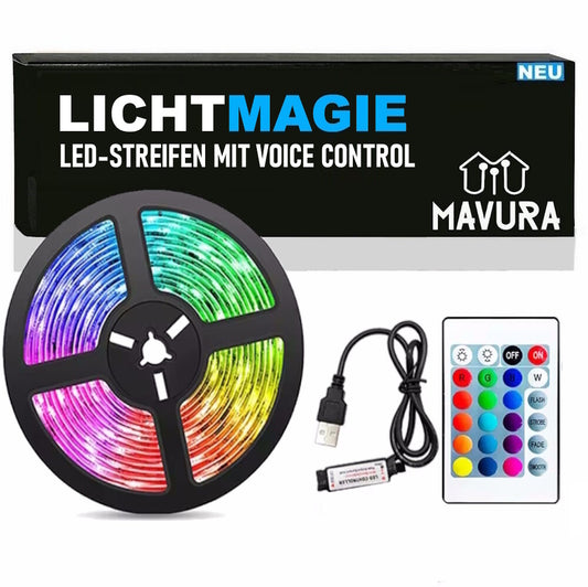 LICHTMAGIE 10m LED Stripe RGB Leiste Streifen Band Licht Leuchte Lichterkette