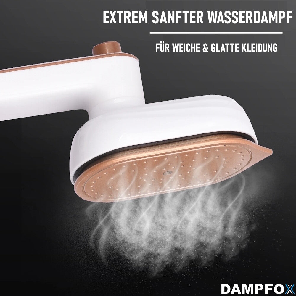 DAMPFOX Mini Dampfbügeleisen Tragbares Reisebügeleisen Titan Bügelsohle schnell