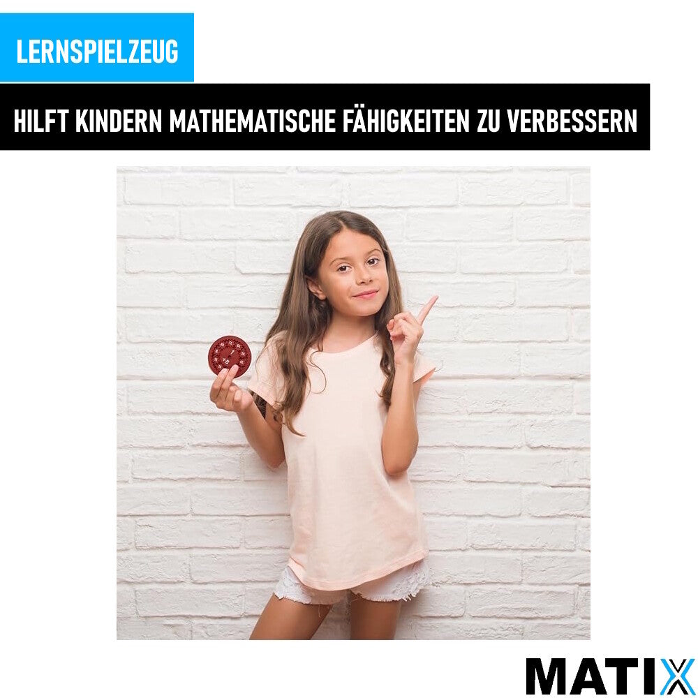 MATIX Mathematik Fidget-Spinner Anti-Stress Lernspielzeug Zahlen für Kinder