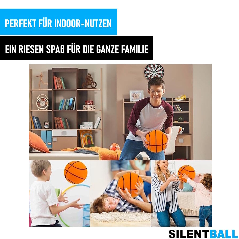 SILENTBALL Silent Basketball Leiser Indoor-Trainingsball Unbeschichtet