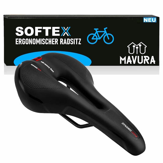 SOFTEX Fahrradsattel Fahrrad Sattel Fahrradsitz Gel Memory-Schaum Bequem MTB