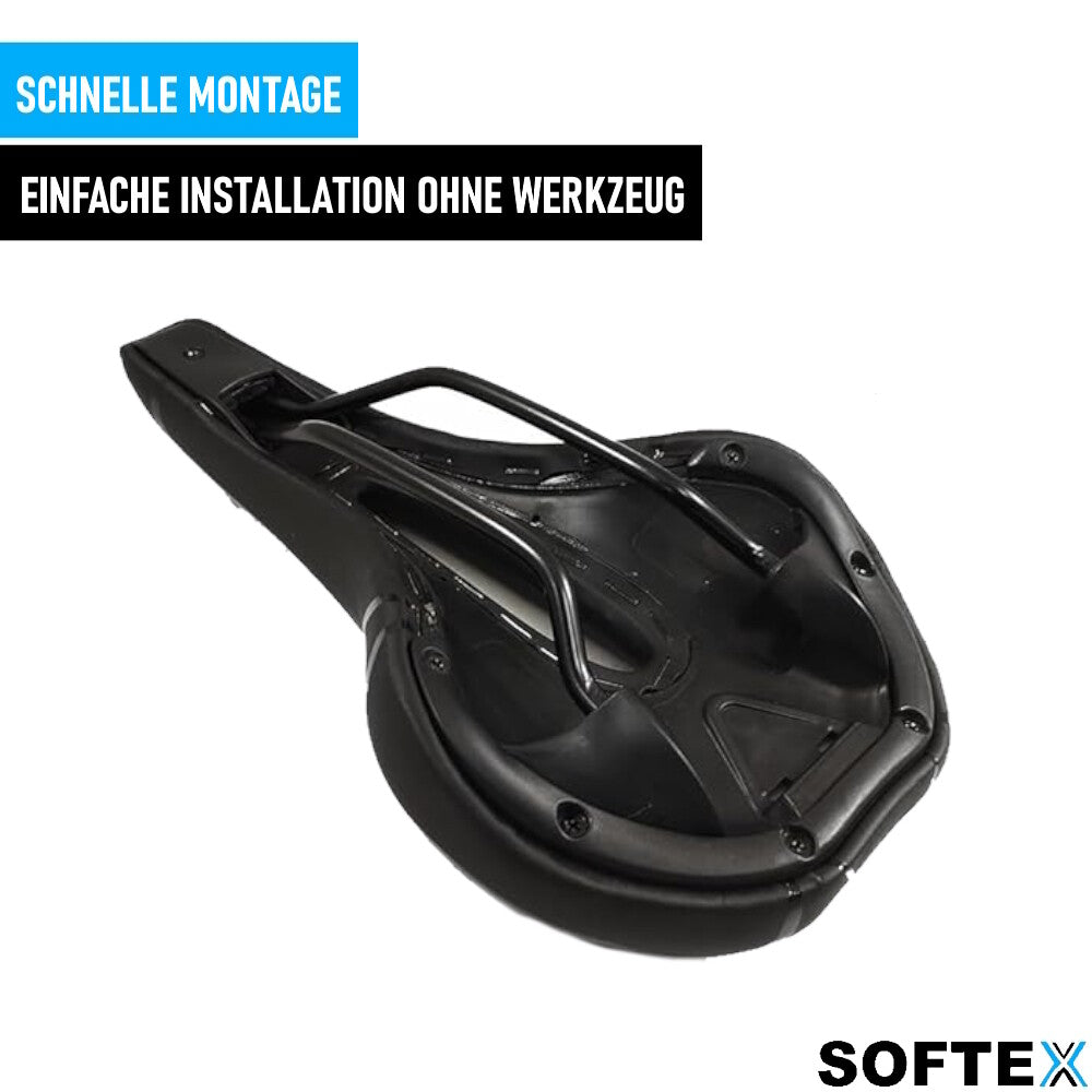 SOFTEX Fahrradsattel Fahrrad Sattel Fahrradsitz Gel Memory-Schaum Bequem MTB