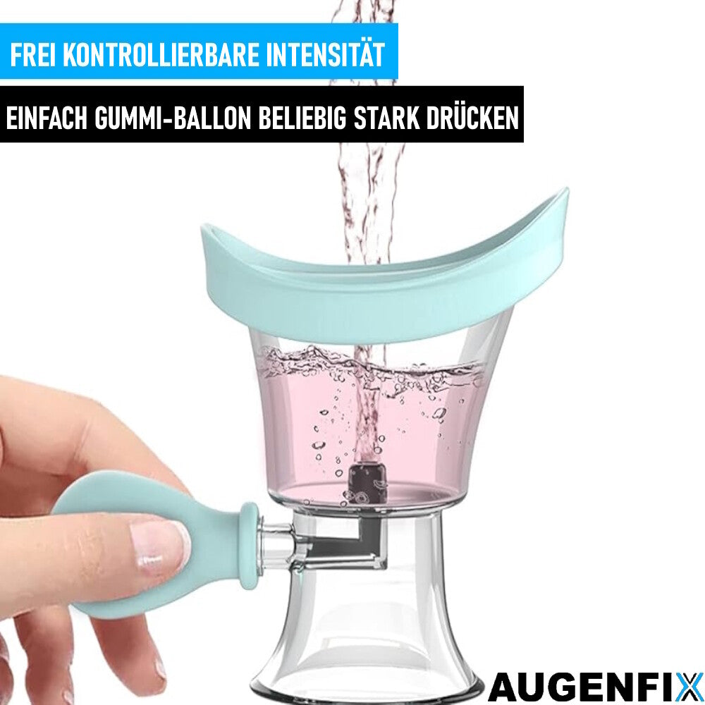 AUGENFIX Augenwaschbecher Augenreiniger Augenmuschel Silikon-Spülbecher Bad