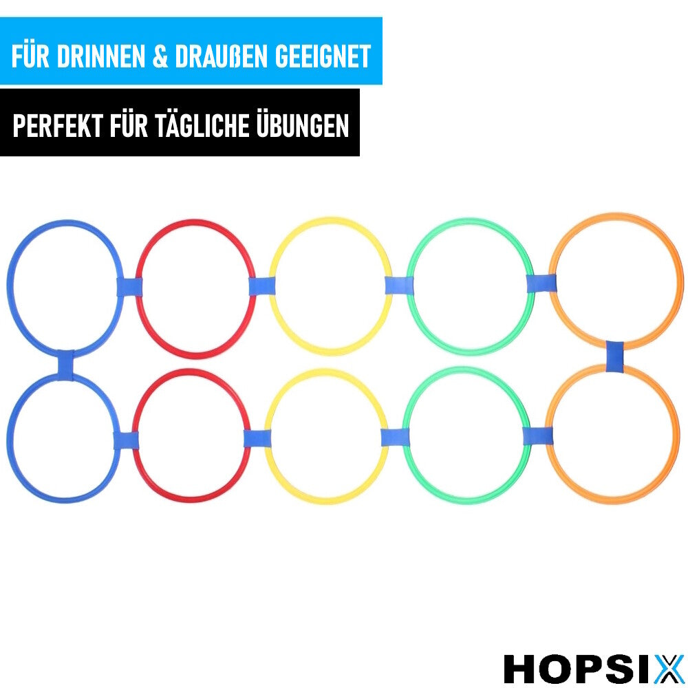 HOPSIX Springreifen Hüpfreifen Bewegungsspiel Koordinationstraining Spielzeug