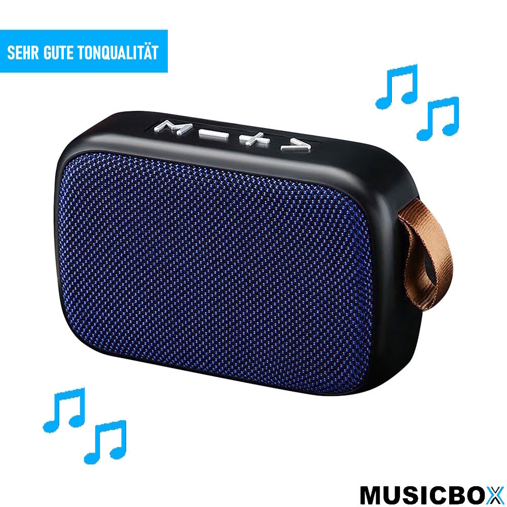 MUSICBOX Bluetooth Lautsprecher Musikbox Kabellos Sound Bass Hi-Res Stereo MP3