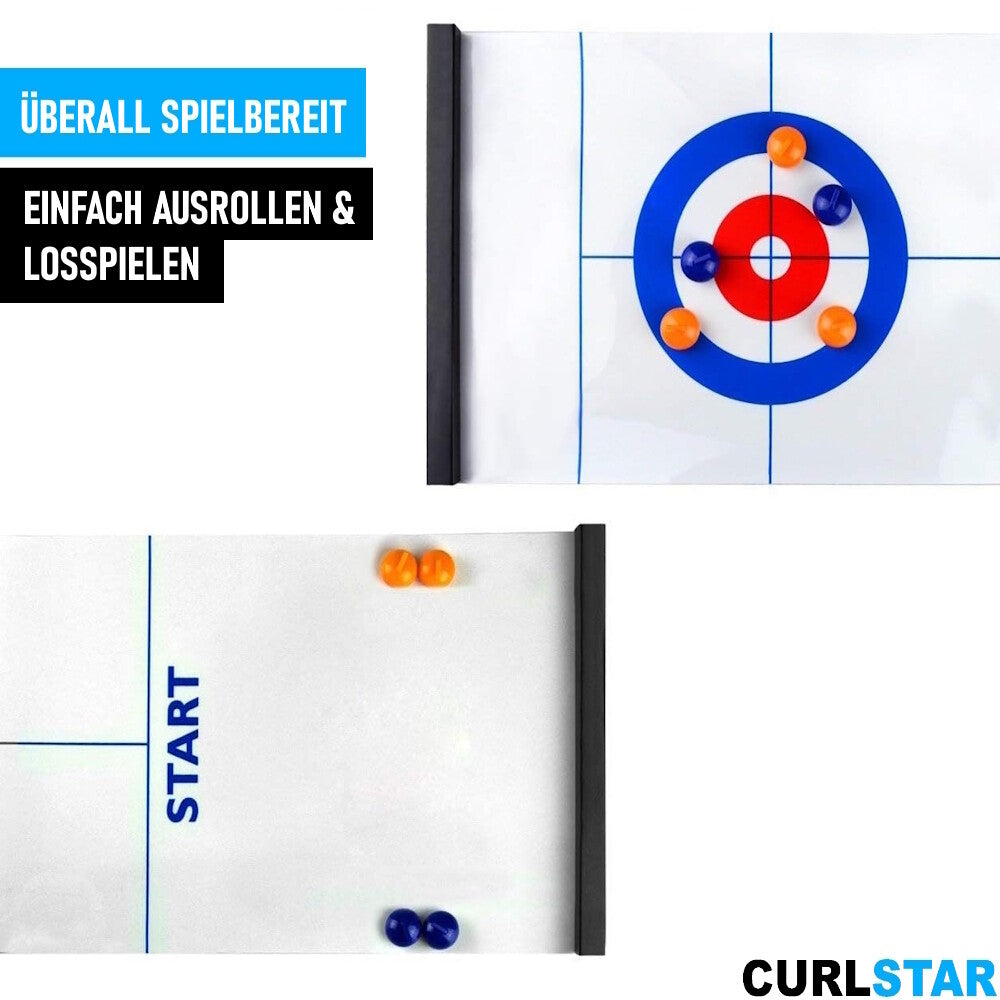 CURLSTAR Curling Spiel Brettspiel Familienspiel Eisstockschießen Eis Tischspiel