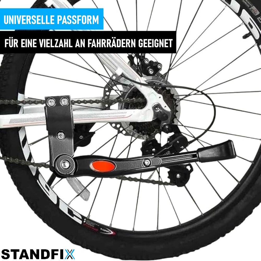 STANDFIX Fahrradständer Seitenständer Fahrrad Hinterbau-Ständer Verstellbar