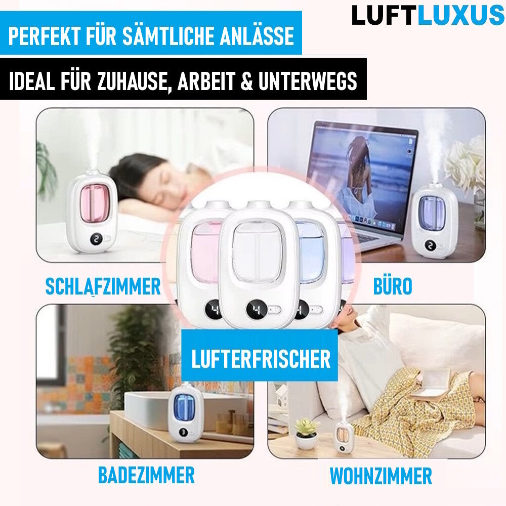 LUFTLUXUS Lufterfrischer Auto Raumduft elektrischer Nachfüllbarer Duftspender