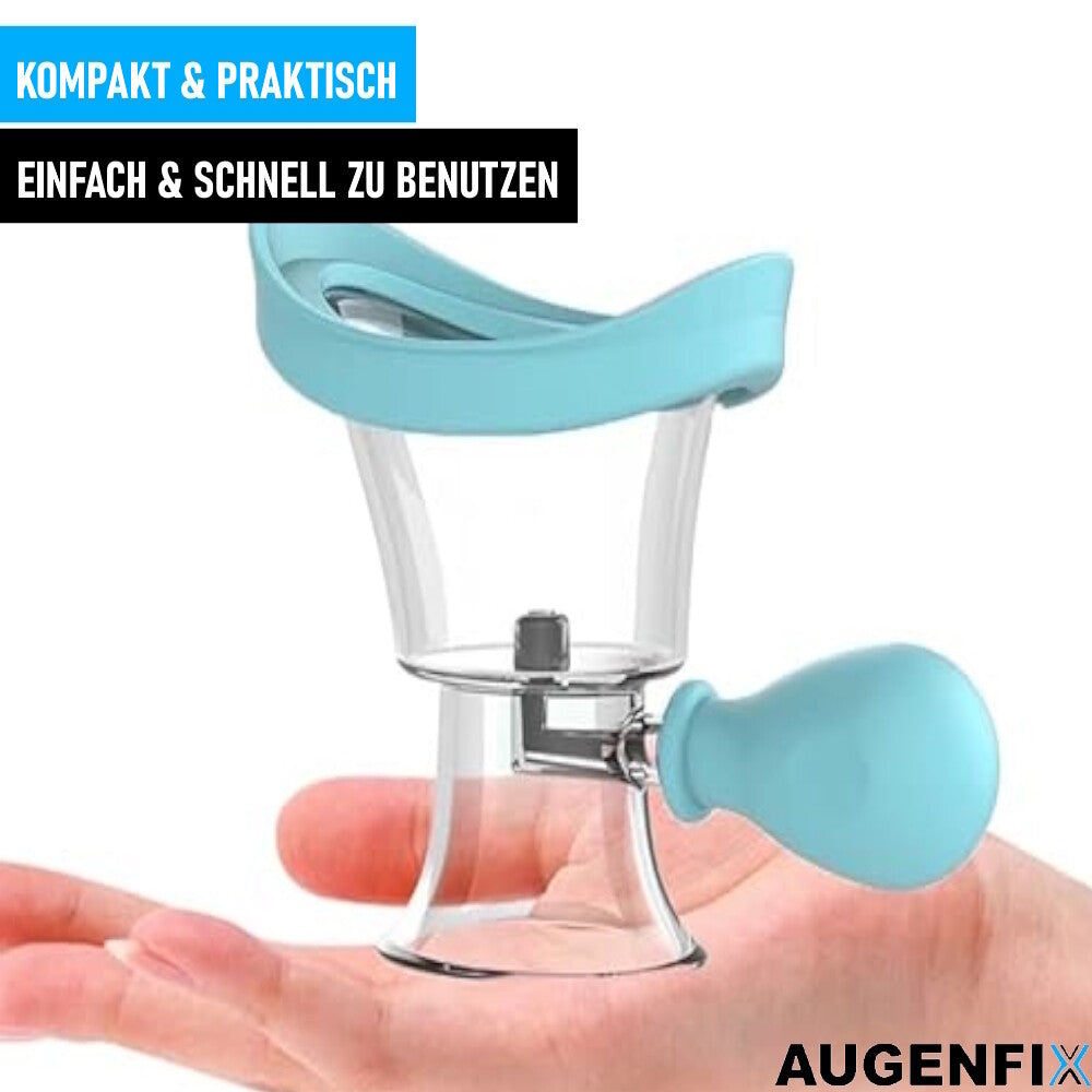 AUGENFIX Augenwaschbecher Augenreiniger Augenmuschel Silikon-Spülbecher Bad
