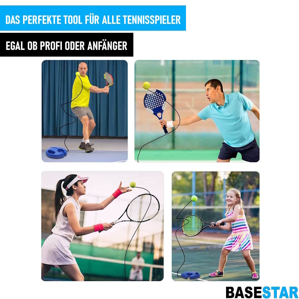 BASESTAR Tennistrainer Base & Tennisball Training Trainer Tennis Fitness