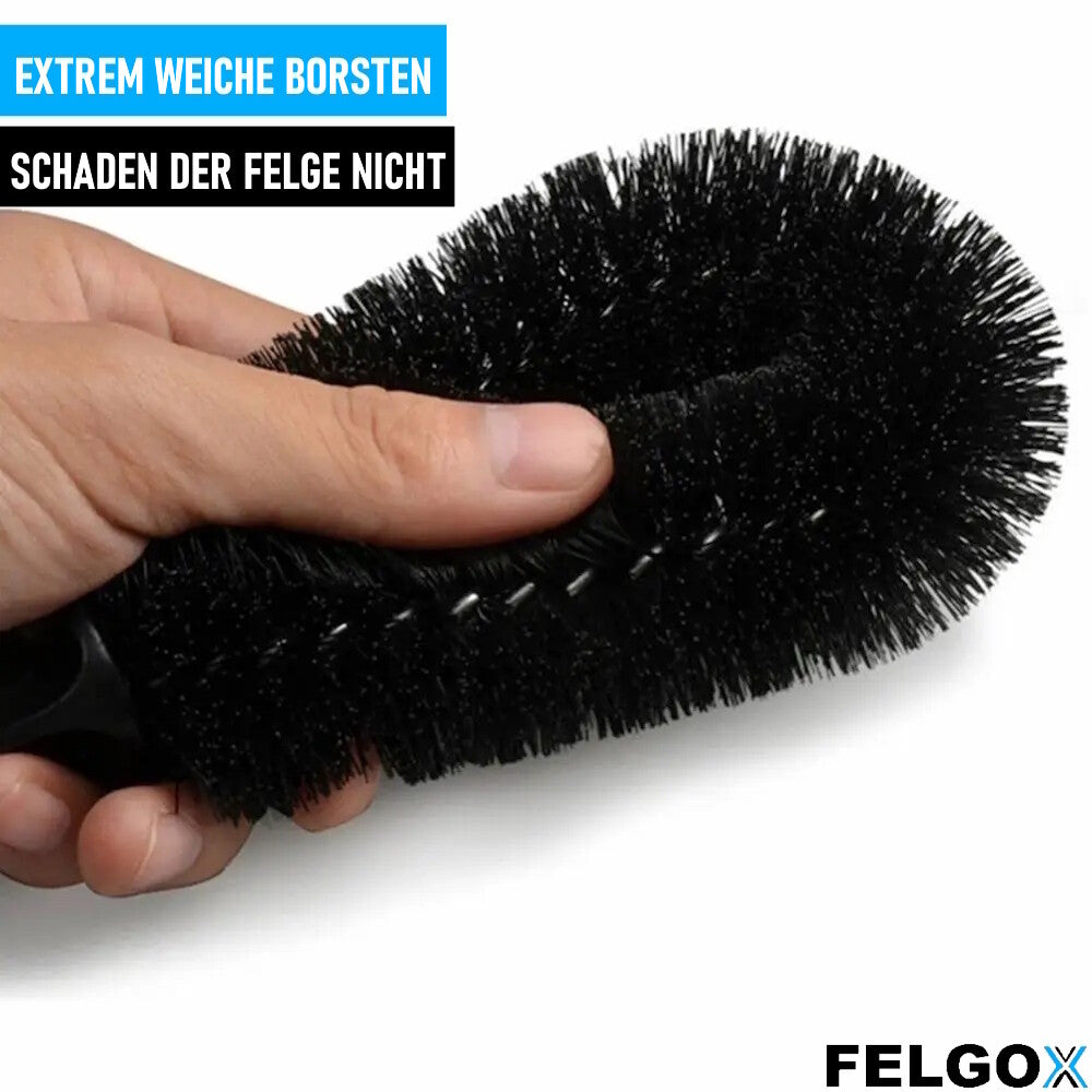 FELGOX Felgenbürste Felge Reinigungsbürste Waschbürste Radbürste Felgenreinigung