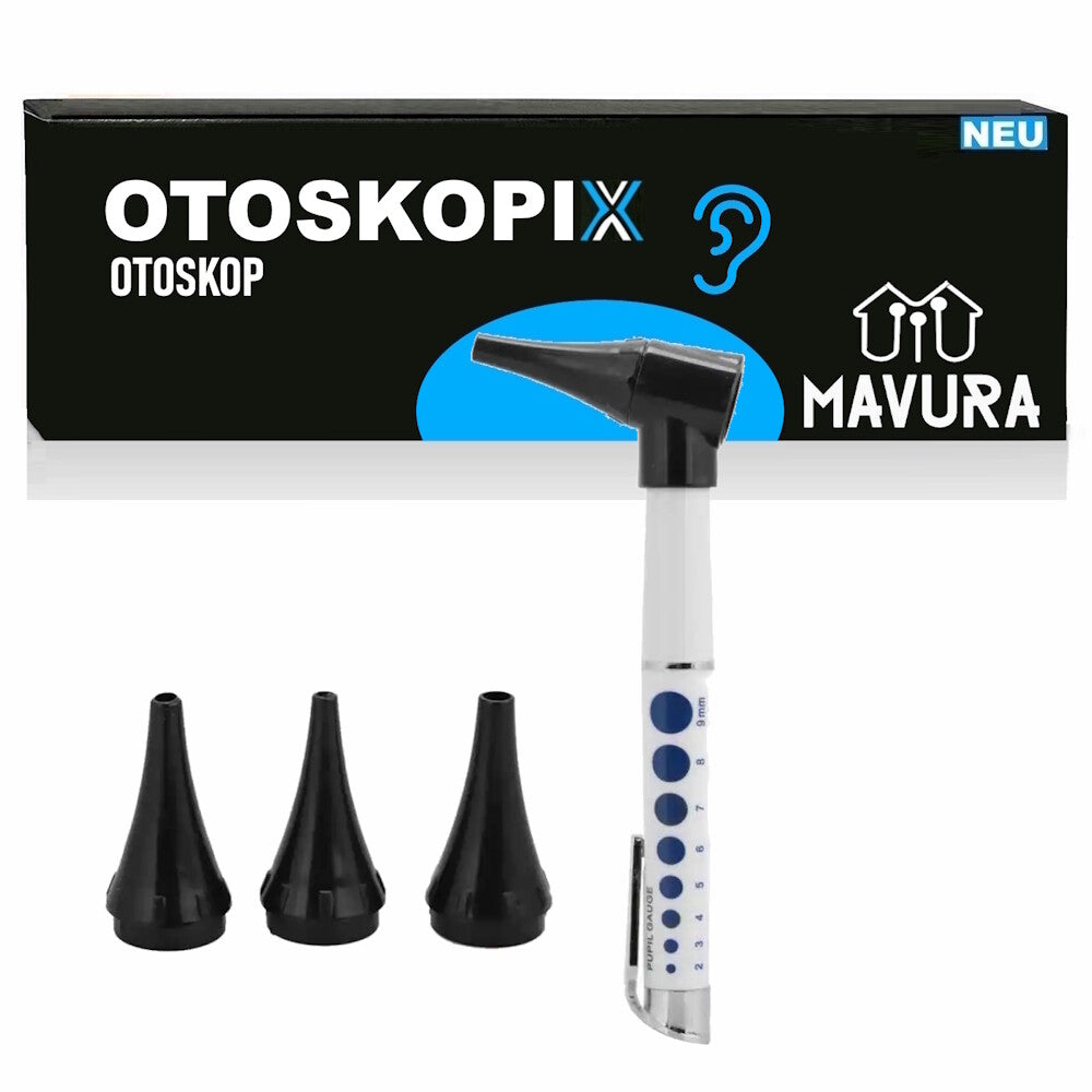 OTOSKOPIX Otoskop LED Ohrenleuchte Ohrenlupe Ohr Ohrpflege Aufsätze Otologie HNO