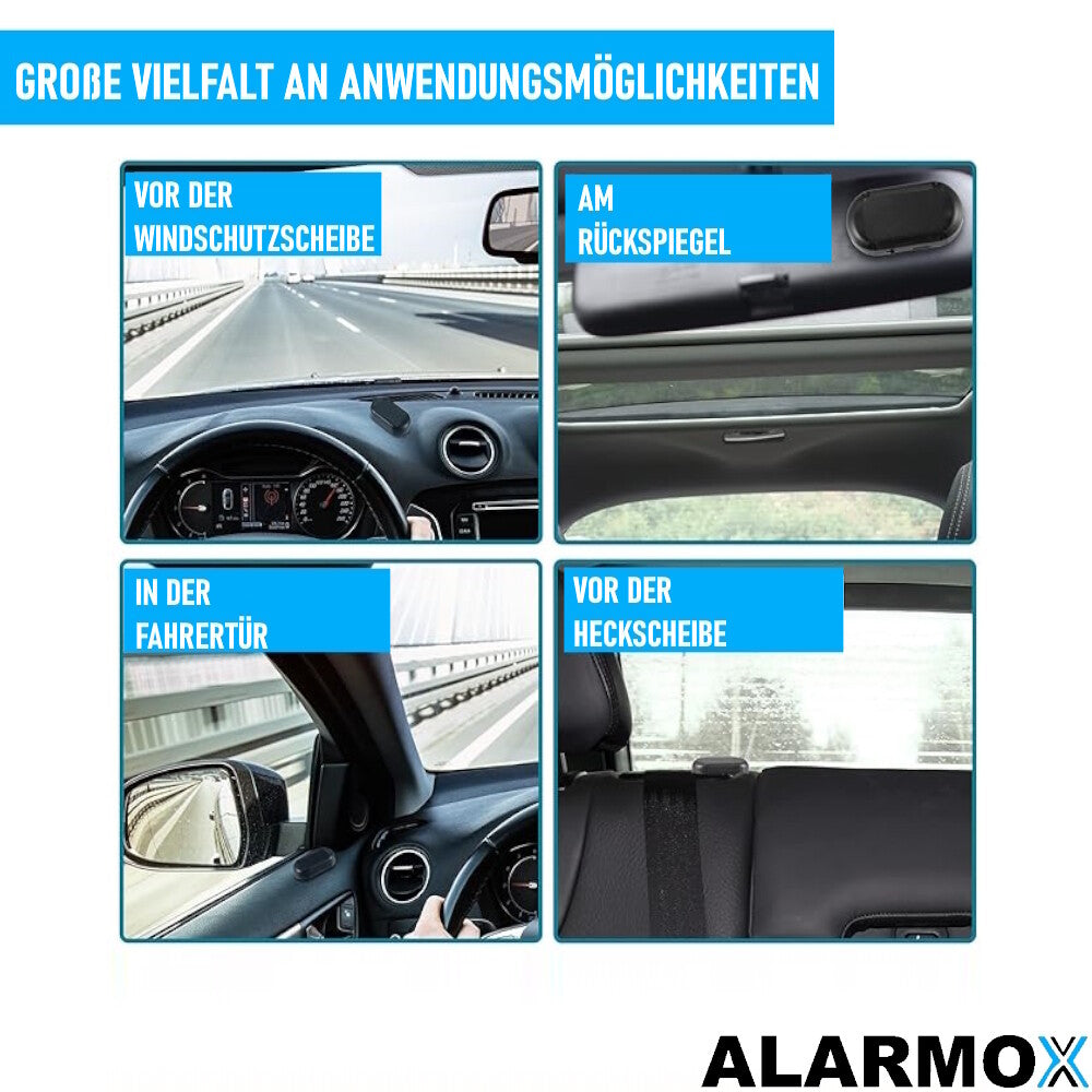ALARMOX Dummy Alarmanlage LED Solar Diebstahlsicherung Warnleuchte Attrappe